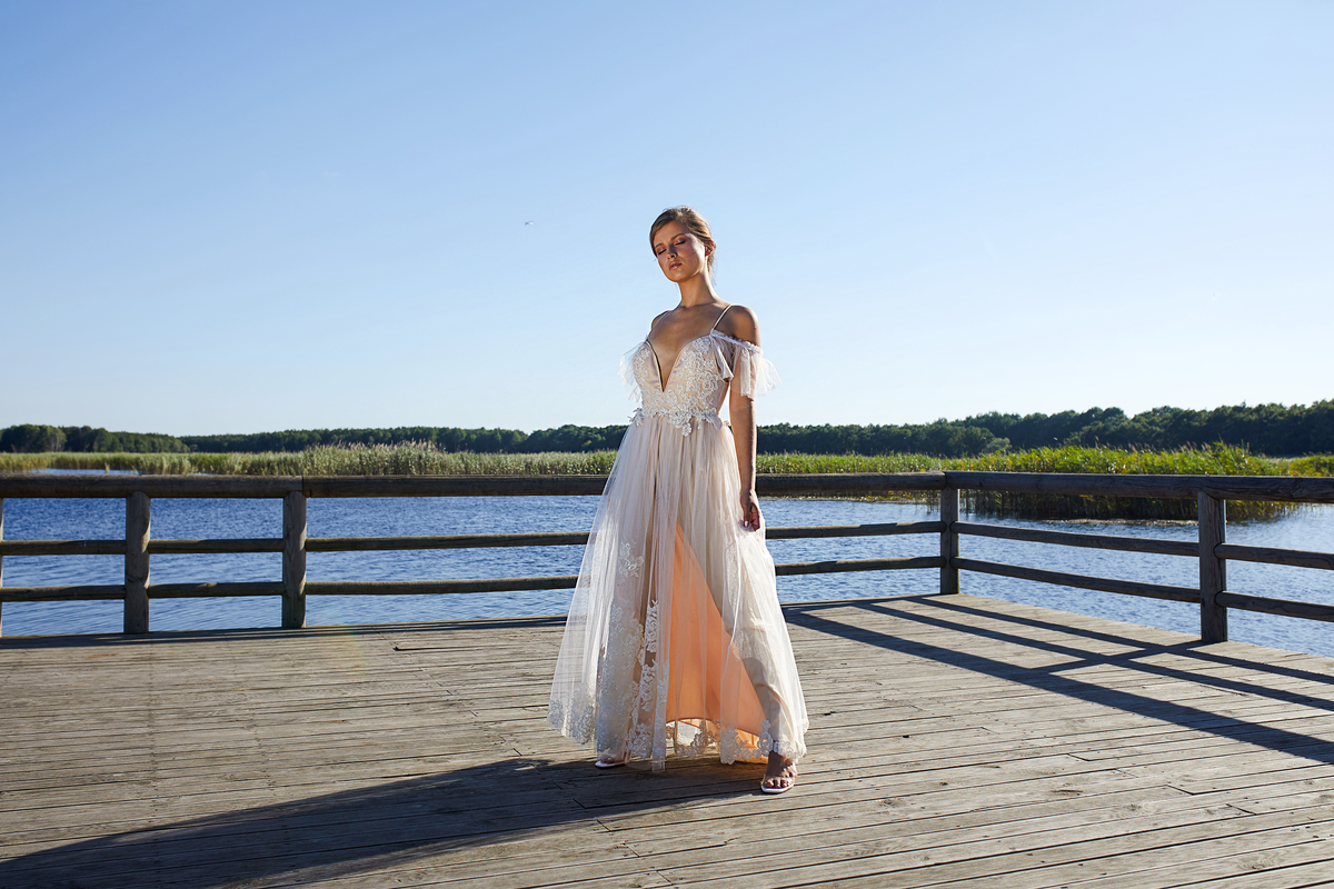 Ivory Breeze – Ethereal Lace Performance Dress - Rental