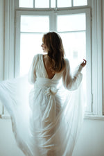 Ethereal Chiffon Performance Dress Rental – Lightkeeper Couture Gown