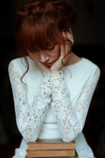 White Ethereal Stage Gown Rental – White Lullaby Couture Dress
