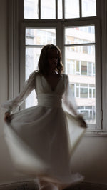 Ethereal Chiffon Performance Dress Rental – Lightkeeper Couture Gown